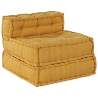 Pouf Modular Gelb 70x70x54 cm Stoff vidaXL Pouf Modular Gelb 70x70x54 cm Stoff vidaXL von VIDAXL