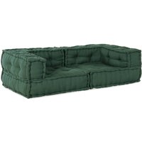 Pouf Modular Grün 140x70x36 cm Stoff vidaXL Pouf Modular Grün 140x70x36 cm Stoff vidaXL von VIDAXL