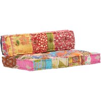 Pouf Patchwork Stoff vidaXL749523 von BONNEVIE