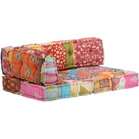 Pouf Patchwork Stoff vidaXL595820 von BONNEVIE