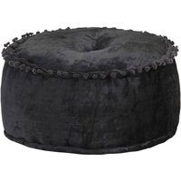 Vidaxl - Pouf Rund Samt 40×20 cm Anthrazit 915831 von VIDAXL