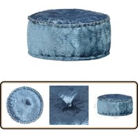 Vidaxl - Pouf Rund Samt 40x20 cm Blau - Polsterhocker - Samtpuff - Runder Hocker - Wohnaccessoire - Dekopuff Vidaxl - Pouf Rund Samt 40x20 cm Blau - Polsterhocker - Samtpuff - Runder Hocker - Wohnaccessoire - Dekopuff von VIDAXL