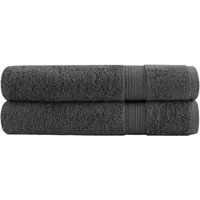 Premium-Handtücher solund 2 Stk. Anthrazit 100x200 cm 600 g/m² Vidaxl von VIDAXL