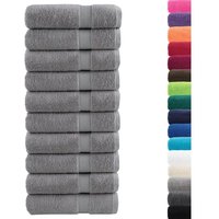 Premium-Handtücher solund 10 Stk. Grau 50x100 cm 600 g/m² Vidaxl Premium-Handtücher solund 10 Stk. Grau 50x100 cm 600 g/m² Vidaxl von VIDAXL