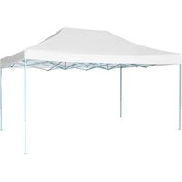 Profi-Partyzelt Faltbar 3 x 4 m Stahl Weiß Vidaxl von VIDAXL