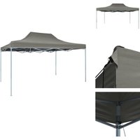 Profi-Partyzelt Faltbar 3×4 m Stahl Anthrazit - Outdoor Event Zelt - Partyzelt - Grillzelt - Markisen - Sonnensegel von VIDAXL