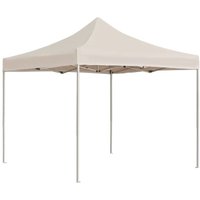 Profi-Partyzelt Faltbar Aluminium 3x3 m Creme vidaXL von VIDAXL