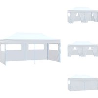 Profi-Partyzelt Faltbar mit 4 Seitenwänden 3×6m Stahl Weiß - Outdoor Event Zelt - Partyzelt - Gartenzelt - Festivalzelt - Markisen Profi-Partyzelt Faltbar mit 4 Seitenwänden 3×6m Stahl Weiß - Outdoor Event Zelt - Partyzelt - Gartenzelt - Festivalzelt - Markisen von VIDAXL