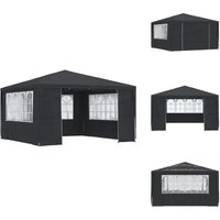 Profi-Partyzelt mit Seitenwänden 4×4 m Anthrazit 90 g/m² - Gartenzelt - Partyzelt - Outdoor Zelt - Pavillon - Grillplatz Profi-Partyzelt mit Seitenwänden 4×4 m Anthrazit 90 g/m² - Gartenzelt - Partyzelt - Outdoor Zelt - Pavillon - Grillplatz von VIDAXL