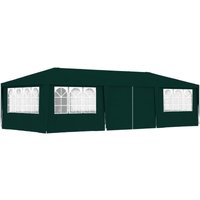 Profi-Partyzelt mit Seitenwänden 4×9 m Grün 90 g/m² vidaXL74301 von BONNEVIE