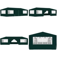 Profi-Partyzelt mit Seitenwänden 4×9 m Grün 90 g/m² - Partyzelt - Gartenpavillon - Outdoor Zelt - Sommergarten - Grillplatz - Home & Living von VIDAXL