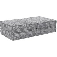Vidaxl - Puff-Schlafsofa 2-Sitzer Modular Hellgrau Stoff von VIDAXL