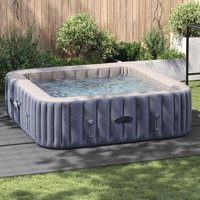 Quadratische Poolabdeckung Hellgrau Polyethylen 396 x 396 cm vidaXL545003 von VIDAXL