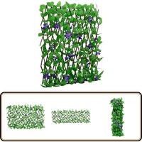 Rankgitter mit Künstlichem Efeu Erweiterbar Grün 180x70 cm - Gartenzäune - Kunststoffpflanzen - Sichtschutz - Rankhilfe - Gartendeko von VIDAXL