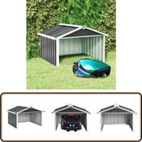 Rasenmäher Garage 92x97x63 cm Verzinkter Stahl Anthrazit - Mähergarage - Robotermäherschuppen - Stahlausstattung - Wetterfest - Anthrazit von VIDAXL