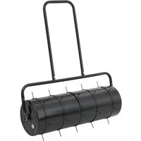 Rasenwalze mit Rasenlüfter Schwarz 63 l Eisen und Stahl - Vidaxl von VIDAXL