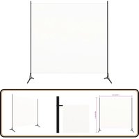 Raumteiler Weiß 175x180 cm Stoff - Raumteiler - Paravent - Privatsphäre - Wohnbereich - Schlafzimmer von VIDAXL