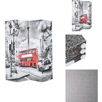 Raumteiler klappbar 160 x 170 cm London Bus Schwarz-Weiß - Raumteiler - Paravent - London - Stadtbild - Schwarz Weiß Raumteiler klappbar 160 x 170 cm London Bus Schwarz-Weiß - Raumteiler - Paravent - London - Stadtbild - Schwarz Weiß von VIDAXL