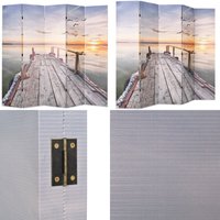 Raumteiler klappbar 200 x 170 cm See mit Steg - Raumteiler - Paravent - Wandteiler - Wohnbereich - Dekoration - Home & Living von VIDAXL