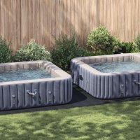 Rechteckige Poolabdeckung Schwarz Polyethylen 640 x 321 cm vidaXL926327 von VIDAXL