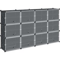 Regalsystem mit 12 Würfeln und Türen Schwarz pp Vidaxl Regalsystem mit 12 Würfeln und Türen Schwarz pp Vidaxl von VIDAXL