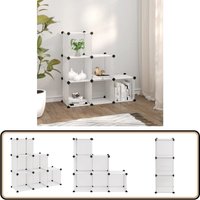 Regalsystem mit 6 Würfeln Transparent PP - Regal - Stauraumlösungen - Aufbewahrungssystem - Polypropylen Regal - Transparenter Schrank Regalsystem mit 6 Würfeln Transparent PP - Regal - Stauraumlösungen - Aufbewahrungssystem - Polypropylen Regal - Transparenter Schrank von VIDAXL