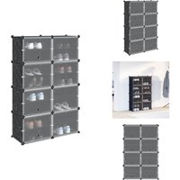 Regalsystem mit 8 Würfeln und Türen Schwarz pp - Würfelregal - Würfelregale - Regalsystem - Würfel Regalsystem Regalsystem mit 8 Würfeln und Türen Schwarz pp - Würfelregal - Würfelregale - Regalsystem - Würfel Regalsystem von VIDAXL