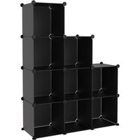 Regalsystem mit 9 Würfeln Schwarz pp Vidaxl von VIDAXL