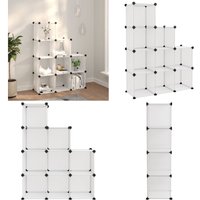Regalsystem mit 9 Würfeln Transparent pp - Regal - Stauraum - Aufbewahrungssystem - Wohnzimmer Dekoration - Garderobe - Home & Living Regalsystem mit 9 Würfeln Transparent pp - Regal - Stauraum - Aufbewahrungssystem - Wohnzimmer Dekoration - Garderobe - Home & Living von VIDAXL