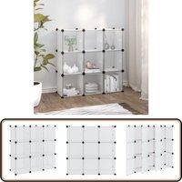 Vidaxl - Regalsystem mit 9 Würfeln und Türen Transparent pp - Regal - Stauraumlösungen - Wohnzimmer Dekoration - Garderobe - Organisationssystem Vidaxl - Regalsystem mit 9 Würfeln und Türen Transparent pp - Regal - Stauraumlösungen - Wohnzimmer Dekoration - Garderobe - Organisationssystem von VIDAXL