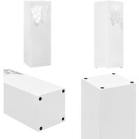 Regenschirmständer Steinen-Design Stahl Weiß - Schirmständer - Schirm Ständer - Home & Living - Weiß von VIDAXL