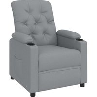 Relaxsessel, hellgrauer Stoff vidaXL Relaxsessel, hellgrauer Stoff vidaXL von VIDAXL