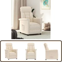 Relaxsessel Beige Mikrofasergewebe - Komfortsessel - Relaxsessel - Bequeme Lounge Chair - Fernsehsessel - Wohnzimmersessel Relaxsessel Beige Mikrofasergewebe - Komfortsessel - Relaxsessel - Bequeme Lounge Chair - Fernsehsessel - Wohnzimmersessel von VIDAXL