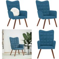 Relaxsessel Blau Samt - Vidaxl Relaxsessel Blau Samt - Vidaxl von VIDAXL
