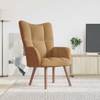 Vidaxl - Relaxsessel,Liegesessel Braun Samt von VIDAXL
