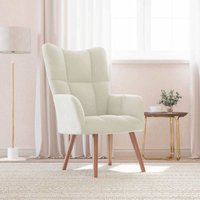 vidaXL Relaxsessel Cremeweiß Samt von VIDAXL