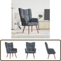 Relaxsessel Dunkelgrau Samt - Sessel - Samt Sessel - Wohnzimmersessel - Grau Sessel - Bequemes Sofa Relaxsessel Dunkelgrau Samt - Sessel - Samt Sessel - Wohnzimmersessel - Grau Sessel - Bequemes Sofa von VIDAXL