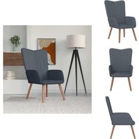 Relaxsessel Dunkelgrau Samt - Sessel - Samt Sessel - Wohnzimmersessel - Grau Sessel - Lounge Chair Relaxsessel Dunkelgrau Samt - Sessel - Samt Sessel - Wohnzimmersessel - Grau Sessel - Lounge Chair von VIDAXL