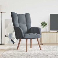 Vidaxl - Relaxsessel Dunkelgrau Samt von VIDAXL