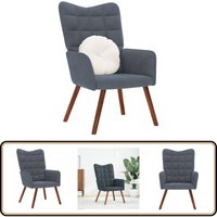 Relaxsessel Dunkelgrau Samt - Vidaxl von VIDAXL