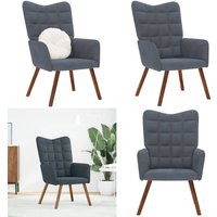 Relaxsessel Dunkelgrau Samt - Vidaxl Relaxsessel Dunkelgrau Samt - Vidaxl von VIDAXL