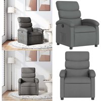 Relaxsessel Dunkelgrau Stoff - Komfortsessel - Relaxsessel - Lesesessel - Wohnzimmersessel - Lounge Chair - Home & Living von VIDAXL