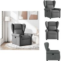Relaxsessel Dunkelgrau Stoff - Relaxsessel - Relaxstuhl - Sessel - Fernsehsessel Relaxsessel Dunkelgrau Stoff - Relaxsessel - Relaxstuhl - Sessel - Fernsehsessel von VIDAXL