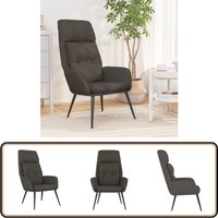 Relaxsessel Dunkelgrau Wildleder-Optik - Sessel - Relaxsessel - Wohnzimmersessel - Lederlook - Dunkelgrau von VIDAXL