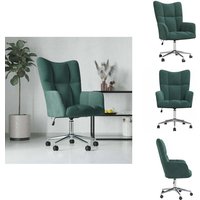 Relaxsessel Dunkelgrün Samt - Sessel - Relaxsessel - Armchair - Wohnzimmersessel - Drehsessel Relaxsessel Dunkelgrün Samt - Sessel - Relaxsessel - Armchair - Wohnzimmersessel - Drehsessel von VIDAXL