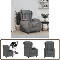 Relaxsessel Elektrisch Dunkelgrau Stoff - Fernsehsessel - Elektrischer Recliner - Relaxsessel - Bequeme Lounge Chair - Rückenlehne Verstellbar Relaxsessel Elektrisch Dunkelgrau Stoff - Fernsehsessel - Elektrischer Recliner - Relaxsessel - Bequeme Lounge Chair - Rückenlehne Verstellbar von VIDAXL