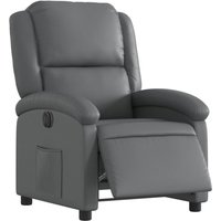 Relaxsessel Elektrisch Grau Kunstleder - Vidaxl von VIDAXL