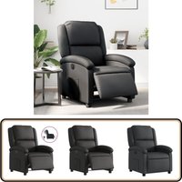 Relaxsessel Elektrisch Schwarz Echtleder - Fernsehsessel - Relaxsessel - Ledersessel - Elektrischer Sessel - Bequeme Sessel Relaxsessel Elektrisch Schwarz Echtleder - Fernsehsessel - Relaxsessel - Ledersessel - Elektrischer Sessel - Bequeme Sessel von VIDAXL