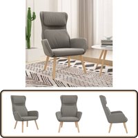 Relaxsessel Hellgrau Samt - Samtsessel - Bequemer Sessel - Lounge Sessel - Grau Sessel - Wohnzimmersessel von VIDAXL