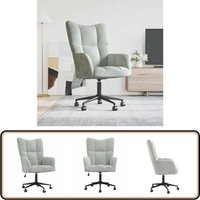 Relaxsessel Hellgrau Samt - Sessel - Relaxsessel - Armchair - Wohnzimmersessel - Beistellstuhl Relaxsessel Hellgrau Samt - Sessel - Relaxsessel - Armchair - Wohnzimmersessel - Beistellstuhl von VIDAXL
